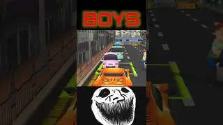 || Girls vs Boys in Dr Driving car Parking || #video   #shorts