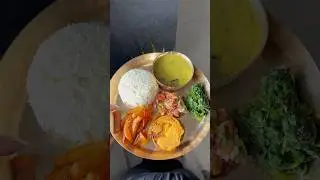 Veg thali | Apna Desi Lunch - Dal, Chawal aur Sabji #shorts #youtubeshorts