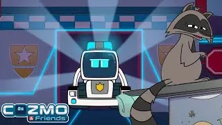 Police Officer Cozmo and the Raccoon 🚨 Cozmo & Friends | Educational Cartoons for Kids