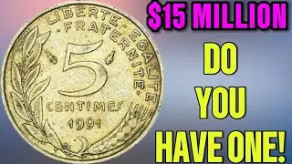 1991 French 5 Centimes Coin Worth BIG MONEY! Rare Coins Revealed