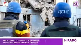 Orosz rak&eacute;tat&aacute;mad&aacute;s Zaporizsj&aacute;ban, legkevesebb h&aacute;rom ember meghalt