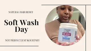 A Soft Realistic Natural Hair Wash Day | No Rush, No Stress | Hawaiian Silky Products