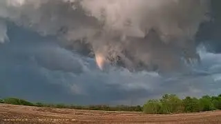 5/6/23 rotating wall cloud and baseball plus sized hail