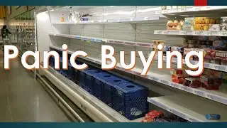 Early COVID Panic Buying - Grocery Stores Half Empty in Houston March 2020