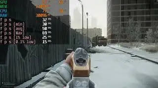 Intel Arc A580 + Ryzen 7 5800x - TARKOV - 1080p High Settings - STREETS OF TARKOV Map