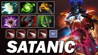 Satanic Queen of Pain Carry &ndash; 17 Kills Immortal Gameplay | Dota 2 Pro Carry Gameplay!