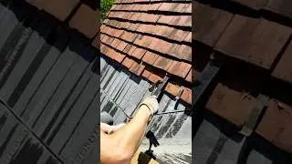 Removing a roof tile using a slate ripper. #shorts #roofershelper #tools