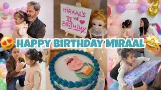 Miraal’s Third Birthday | Daddy Pig Cake 😂 | Dubai | Vlog 