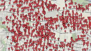Philadelphia homicide map