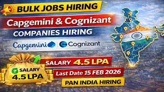 Bulk SuperSet Hiring | Capgemini & Cognizant Hiring Fresher - Pan India Jobs | Freshers Jobs