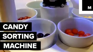 This machine can sort candy by color