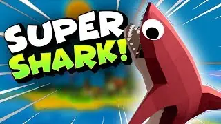 SUPER GLITCHY SHARK LAUNCHED OVER CITY | Shark Simulator New Update (Shark Sim Lets Play Gameplay)