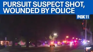 Pursuit suspect shot, wounded in Upland  | FOX 11 LA