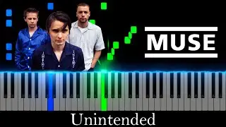 Unintended - MUSE (Visual Piano Tutorial/Best Version)