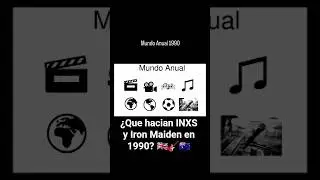 Mundo Anual 1990 INXS y Iron Maiden #musica #&aacute;lbumes #rock #90s #music #viral #inxs #ironmaiden