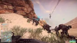 PlanetSide 2 Beta: TR Infantry Push on EU1