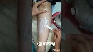 Leg waxing/ Rica waxing tutorial/ full growth wax #waxing #legs #hairremoval #shorts