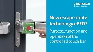 ePED controlled touch bar - purpose, function and operation