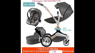 Hot Mom Baby Stroller 3 in 1 car seat Luxury Pram fast shipping from UK and germany or USA