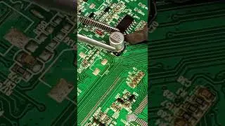 smooth remove smd radial electrolyte capacitor just 1 solder iron