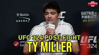 Ty Miller on Buzzer Beater Finish in Paramount Debut Win, Bruce Buffer Flub | UFC 324