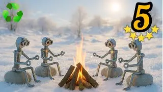 Поделка из переработанного металла 🔩 | Уютная фигурка свечи для зимы 🔥❄️