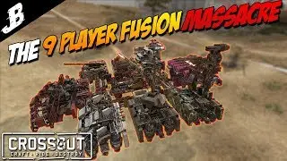 MEGA HOVER FUSION With Gromek999 and a 20+ player free for all - Crossout Gameplay