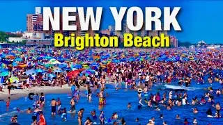 Beach Vibes in Brooklyn | Hidden NYC Summer Escape 2025!🇺🇸#trending #beach #america #travel #love