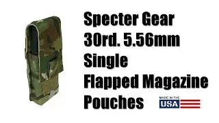 Specter Gear 30rd. 5.56mm Single Flapped Magazine Pouches