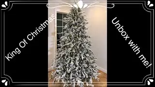2020 King of Christmas 9' Queen Flocked Tree Review