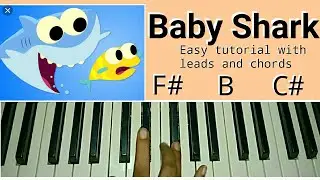 Baby Shark Song - Easy Piano Tutorial With Pragati