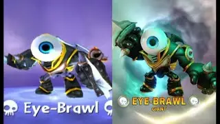 Evolución de Eye-Brawl en Skylanders
