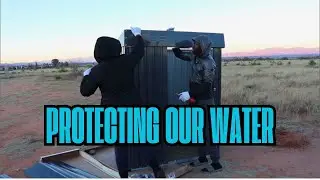 Metal Shed Build for Homestead Water System | Pump, Tank & Water Heater | Homestead in AZ