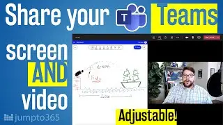 How to present your video and content side by side in a Microsoft Teams meeting