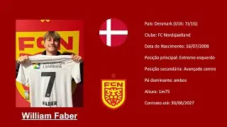 William Faber | 2008 (FC Nordsjaelland | Denmark) footage vs Romania U16