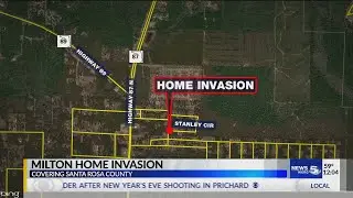 VIDEO: Santa Rosa County deputies investigating home invasion, shooting in Milton