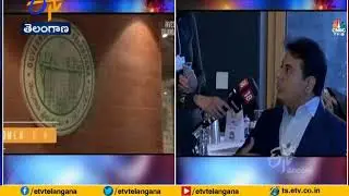 Minister KTR Davos Tour | Meet NRI officials