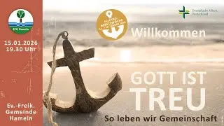 Allianzgebetsabend am Donnerstag, 15.01.2026 | Gott ist treu – So leben wir Gemeinschaft