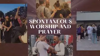 Spontaneous worship and prayer in the streets and inside the Ahoy arena