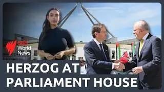 Anthony Albanese welcomes Isaac Herzog to Parliament House
