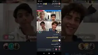 لايف سيلين مع الممثل التركي عزت و طلال و نايف