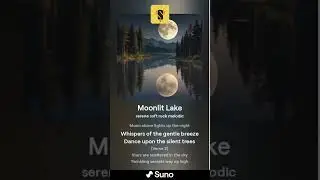 Moonlit Lake ( Vol 2 ).  AI generated Music