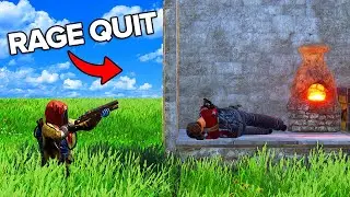 Griefing players until they quit in Rust...