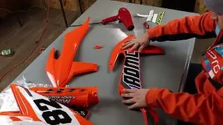 Motocross Graphic Installation Timelapse  (KTM 450 SXF)