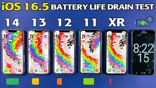 iPhone 14 vs&nbsp;iPhone 13 vs 12 vs 11 vs XR BATTERY LIFE DRAIN TEST in 2023 - iOS 16.5&nbsp;Battery&nbsp;Test