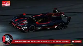 Max Verstappen rescata un podio en las 24 Horas de Daytona virtuales