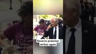 Peter Navarro laments &ldquo;clown with a whistle&rdquo; & &ldquo;witch with a broom&rdquo; interrupting his news conference