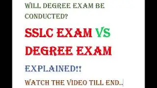 ALL UNIVERSITY UPDATE | vtu updates today | SSLC EXAM VS DEGREE EXAM
