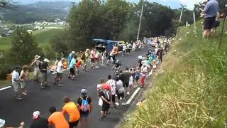 Mikel Nieve in Hautacam climb, 2014 Tour de France