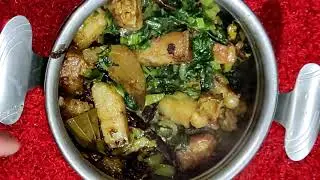 PORK AND MUSTARD LEAVES|PORK AND SAAG|RAAYA SAAG
